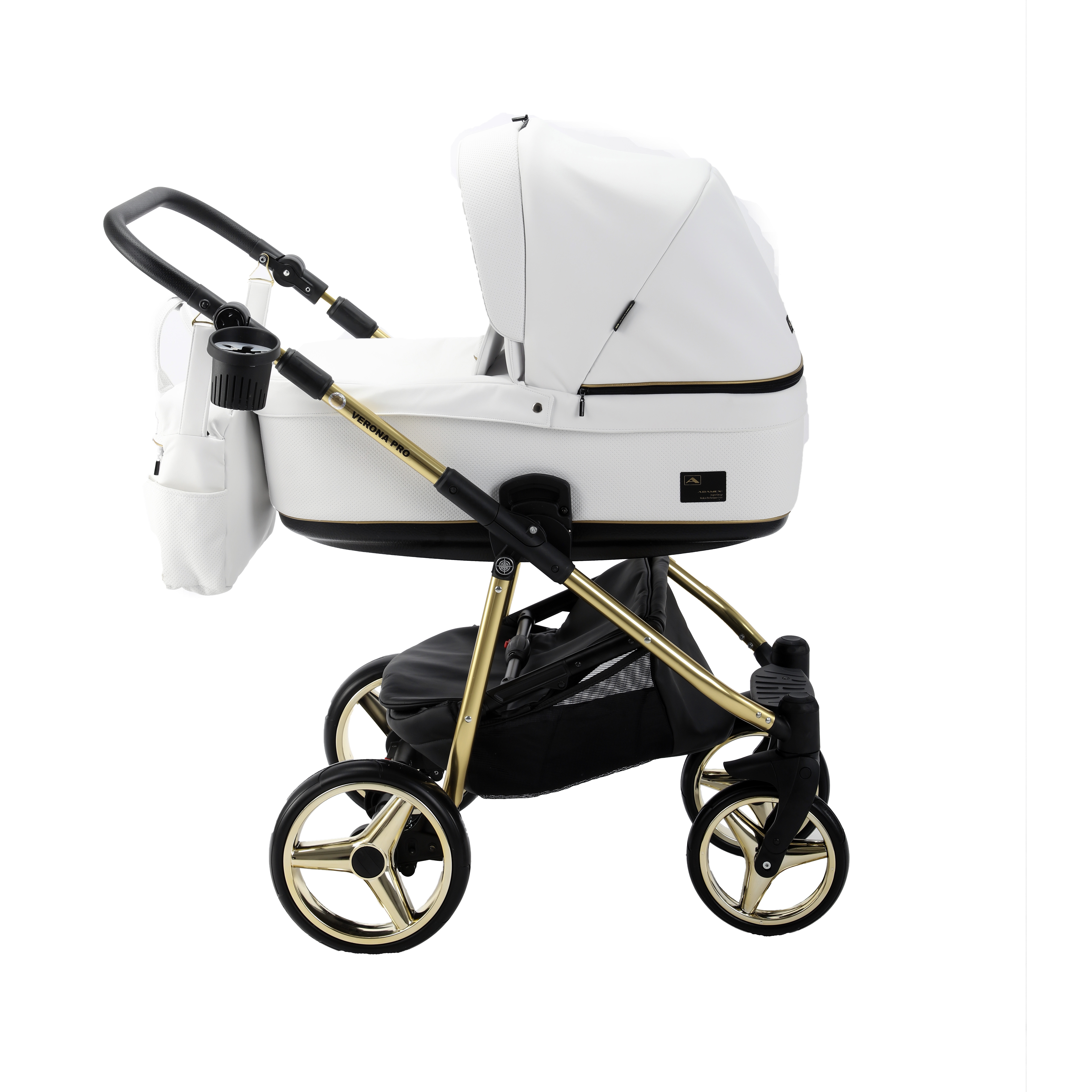 Детская коляска Adamex Verona Pro Poler 3 в 1, 100% экокожа — фото 2