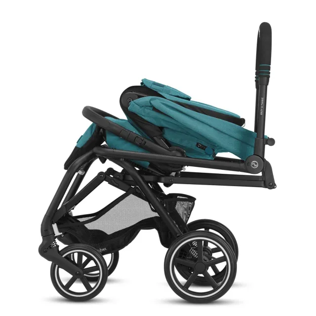 Детская прогулочная коляска Cybex Eezy S Twist Plus 2 на черной раме — фото 4