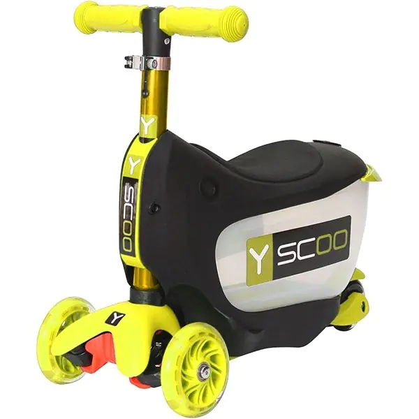 Каталка-самокат 3 в 1 Y-Scoo Mini Jump&Go со светящимися колесами — фото 4