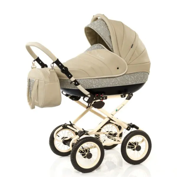 Детская коляска Esperanza Victoria Leatherette кожа 2 в 1 — главный ракурс