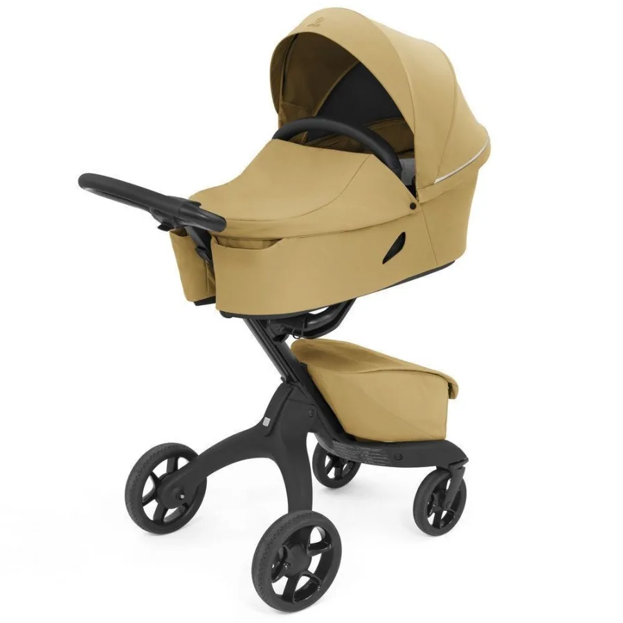 Детская коляска Stokke Xplory X 2 в 1, Black/Golden yellow — главный ракурс