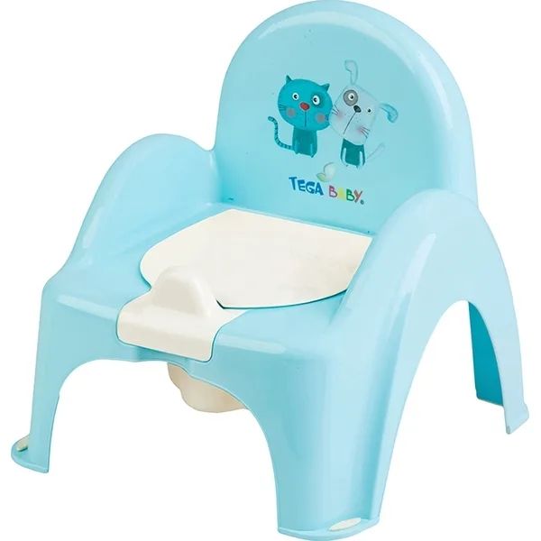 Детский горшок-стульчик Tega Baby Кот и Пес, Blue - Голубой — главный ракурс