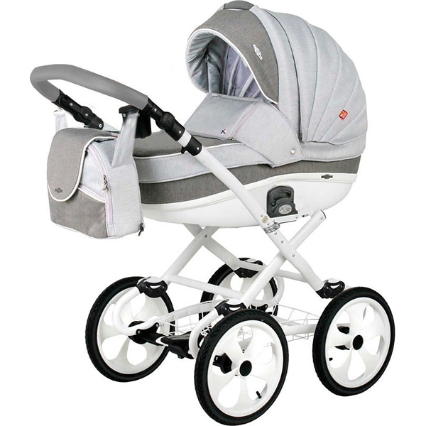 Детская коляска BeBe-Mobile Ines R 2 в 1, ткань+эко-кожа — фото 13