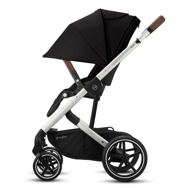 Детская прогулочная коляска Cybex Balios S Lux на серебряной раме — фото 3