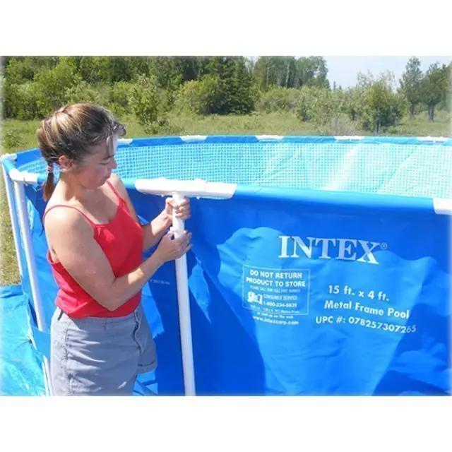 Каркасный семейный бассейн Intex Интекс круглый c56994 — фото 4