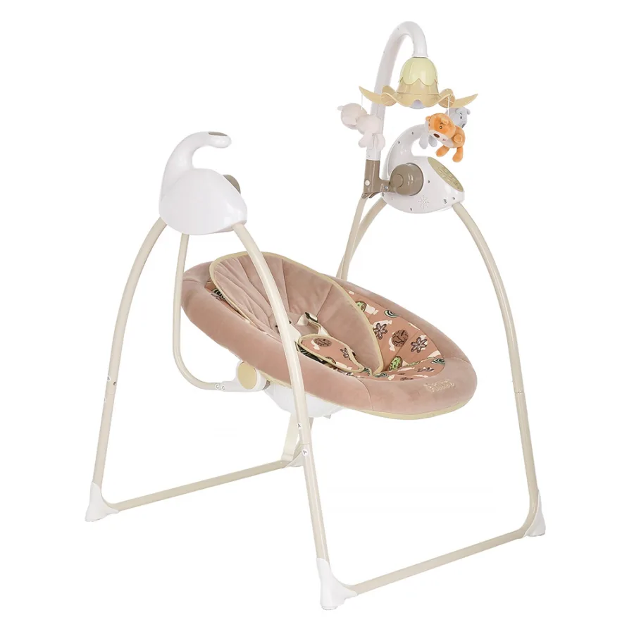 TY-028P Детские электрокачели Pituso Carino, Chocolate/Какао Sweet — главный ракурс