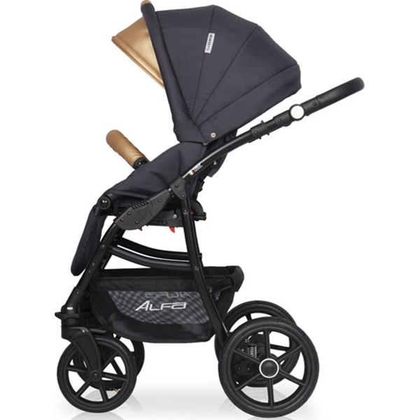 Детская коляска Riko Basic Alfa Ecco 2 в 1, эко-кожа — фото 3