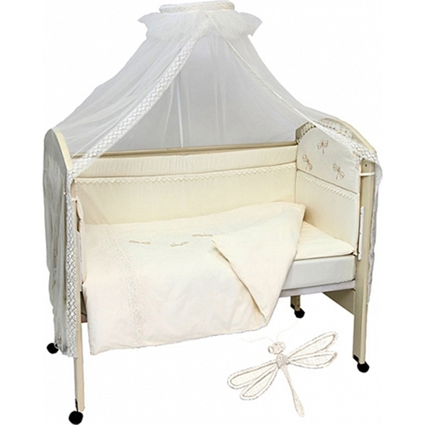Комплект постели в кроватку Топотушки Стрекоза, 7 предметов — фото 3