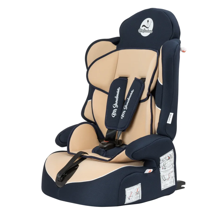 Автомобильное кресло Mr Sandman Little Passenger Isofix, серый-бежевый — главный ракурс