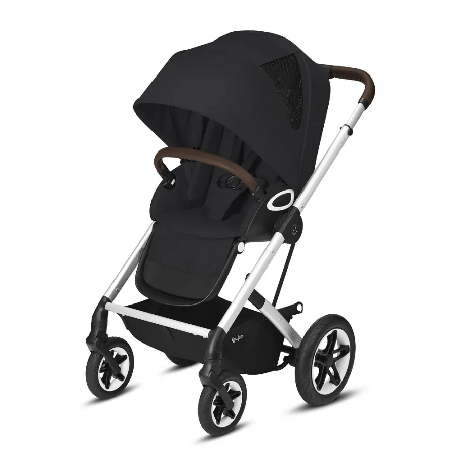 Детская прогулочная коляска Cybex Talos S Lux, Deep Black — главный ракурс