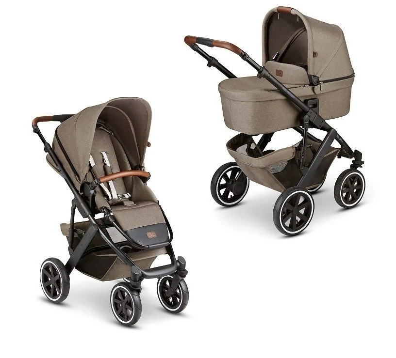 Детская коляска ABC-Design Salsa 4 Air 2 в 1 на черной раме, Nature — главный ракурс