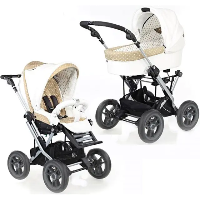 Детская коляска Teutonia Mistral Primus V3 Titanium Теутония Мистраль Примус В3 Титаниум WHL3 HB 2 в 1 с ручным тормозом — главный ракурс