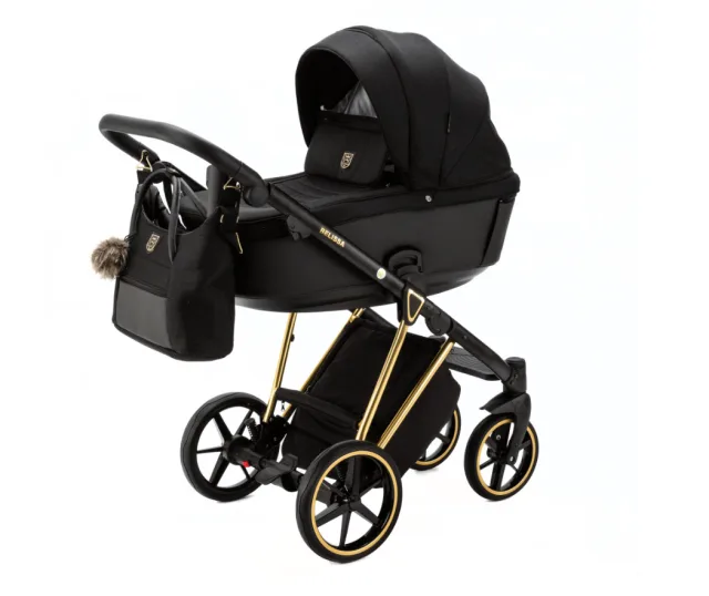 Детская коляска Adamex Belissa Special Edition 2 в 1 на золотой раме — фото 15