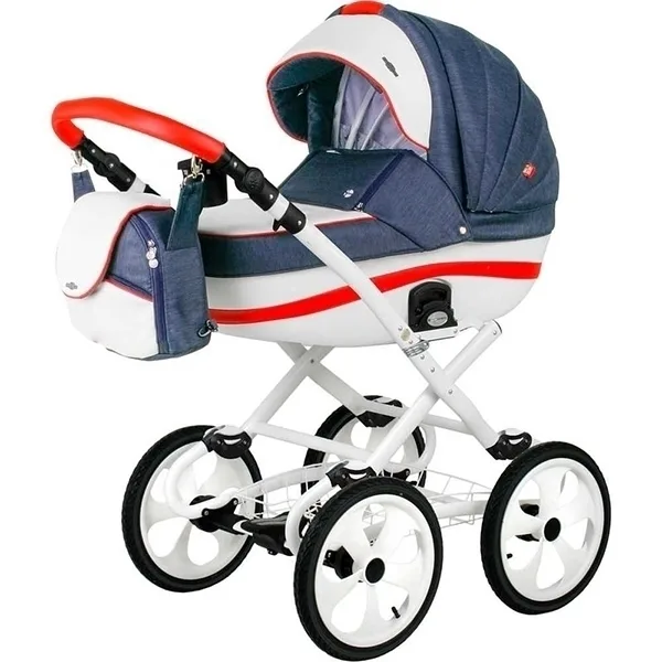 Детская коляска BeBe-Mobile Ines R 2 в 1, ткань+экокожа, Вариант 1 — главный ракурс