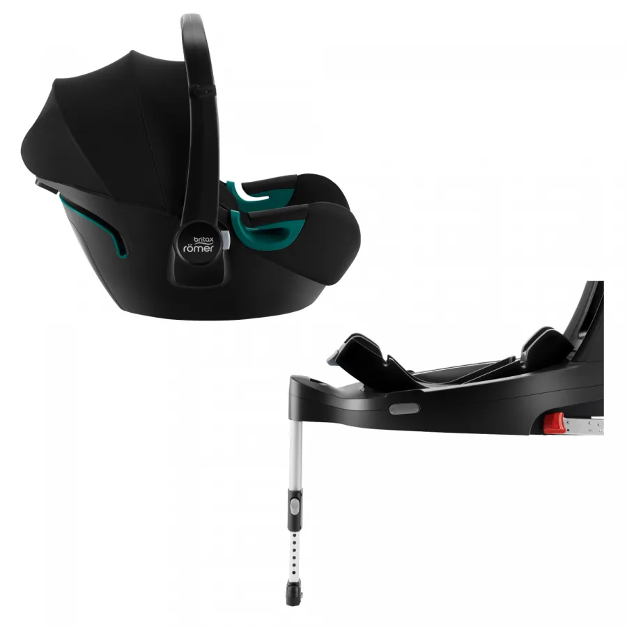 Детское автокресло Romer & Britax Baby-Safe 3 i-Size с базой Flex Base iSense, Nordic Grey — главный ракурс
