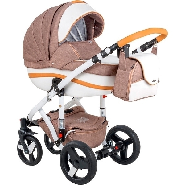 Детская коляска BeBe-Mobile Movo R 2 в 1, ткань+эко-кожа — фото 14