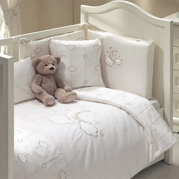 Бортик Funnababy Luna Elegant Фаннабэби Луна Элегант короткий детской кровати 120 х 60 см — главный ракурс