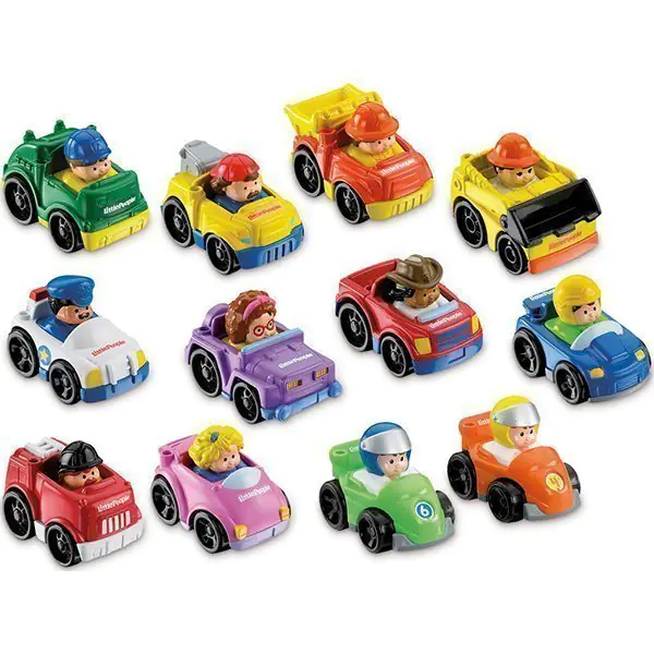FP V2513 Набор машинок Fisher Price Маленькие Человечки 2 шт — фото 4