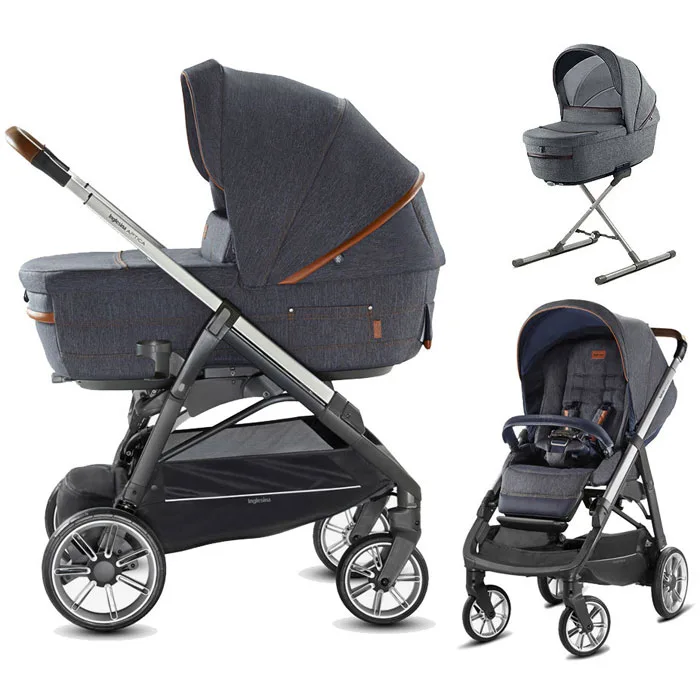Детская коляска Inglesina Aptica System Duo 2 в 1 на шасси Aptica Graphite Cuoio — главный ракурс