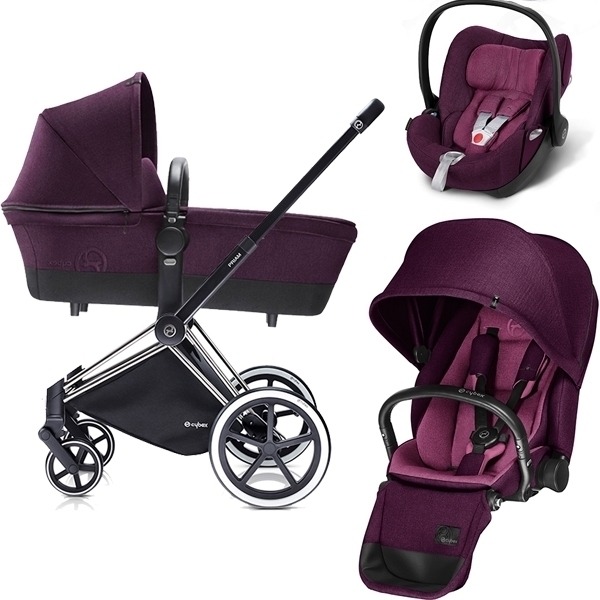 Детская коляска Cybex Priam Lux 3 в 1, шасси City Light Chrome — фото 1