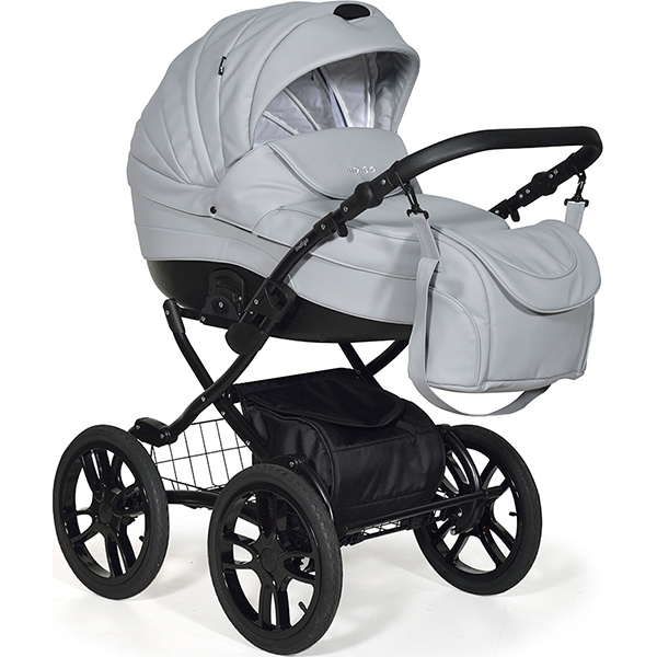 Детская коляска Indigo 18 Special Plus 14" 2 в 1, ткань + эко-кожа — фото 20