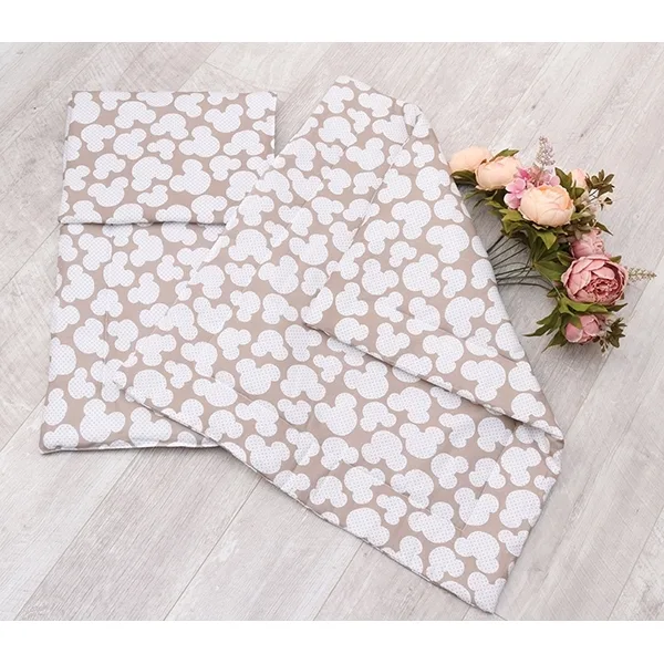 Комплект в коляску AmaroBaby Mommy Star Мышонок, 3 пр., Кофе — главный ракурс