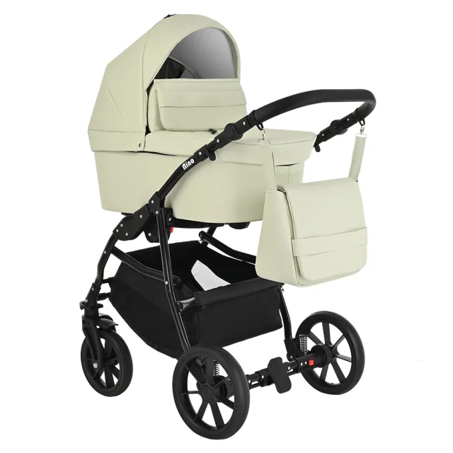 Детская коляска Pituso Nino 2 в 1, экокожа — фото 18