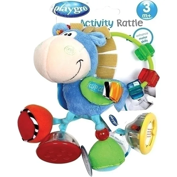 Мягкая игрушка-погремушка Playgro Ослик 0101145 — фото 3