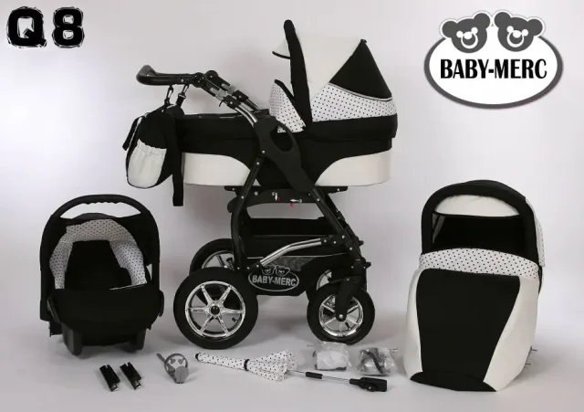 Детская коляска Baby-Merc Q8 3 в 1 — фото 2