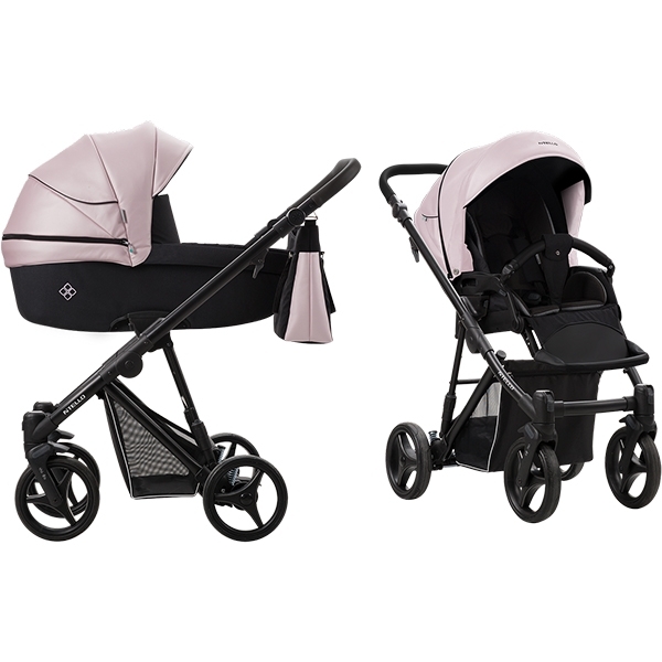 Детская коляска Bebetto Nitello Shine 2 в 1, эко-кожа + ткань — фото 21