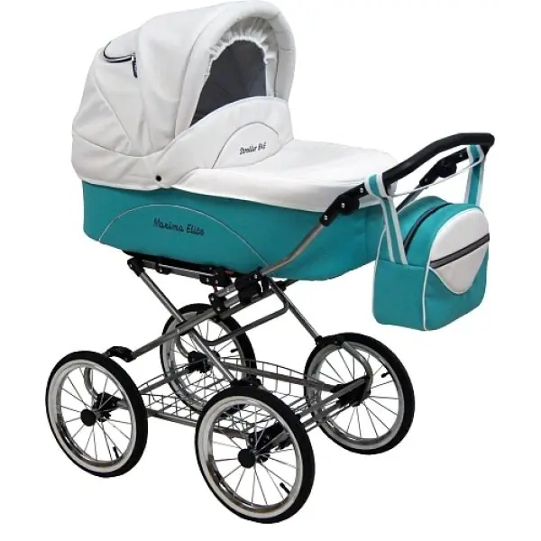 Детская коляска Maxima Elite XL 2 в 1, кожа, Расцветка 211 — главный ракурс