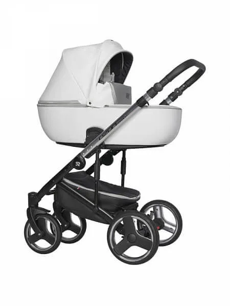 Детская коляска Riko Basic Ozon Premium 3 в 1 на серебряной раме — главный ракурс