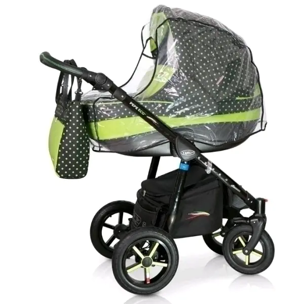 Детская коляска Verdi Pepe Eco Plus 3 в 1, ткань+эко-кожа — фото 6