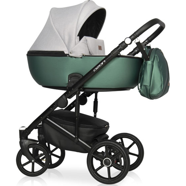 Детская коляска Riko Basic Ozon Shine 3 в 1, эко-кожа — фото 19