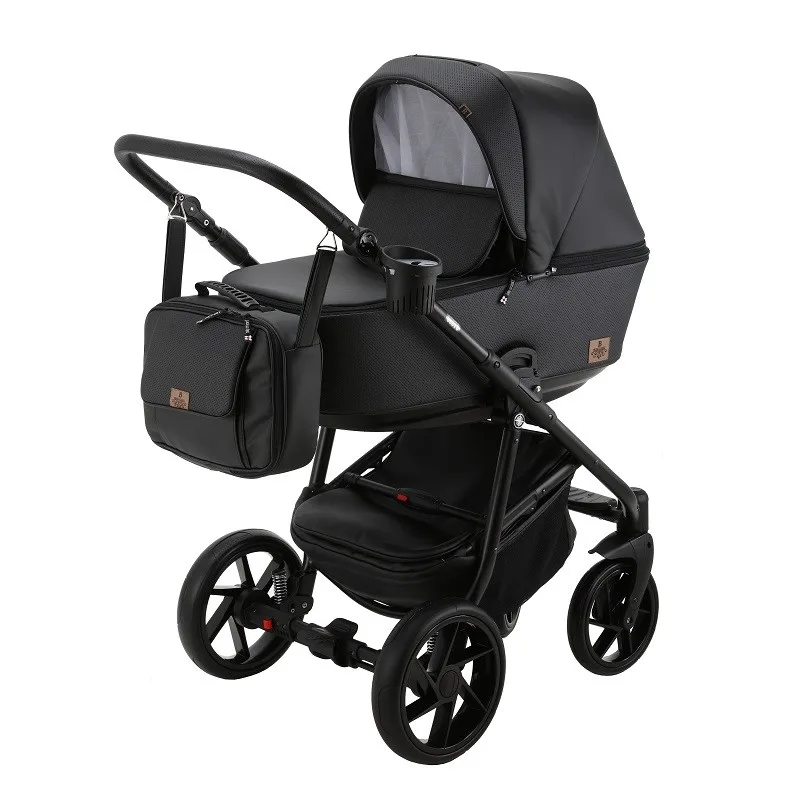 Детская коляска BeBe-Mobile Gusto Deluxe 3 в 1, экокожа, Вариант 1 — главный ракурс