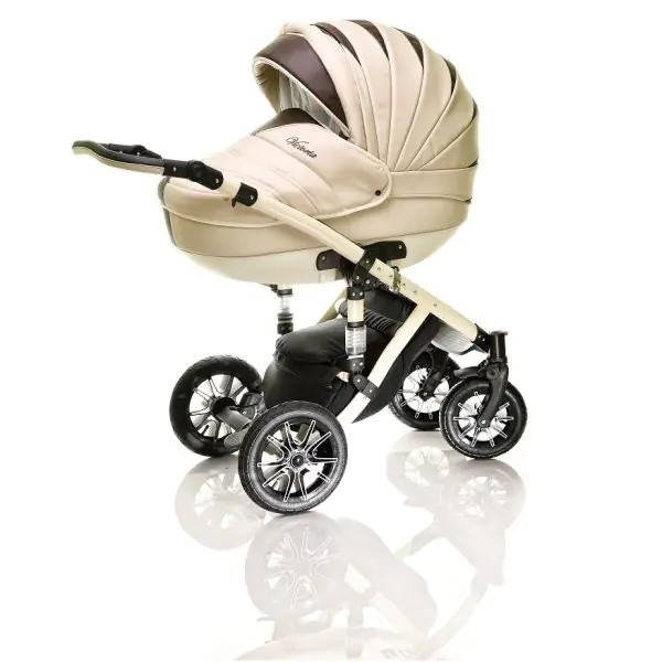 Детская коляска Esperanza Victoria Lux 2 в 1, экокожа, Вариант 1 — главный ракурс