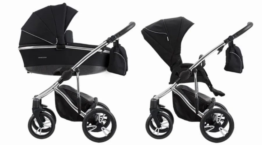 Детская коляска Bebetto Bresso Premium Class Silver 2020 2 в 1 — главный ракурс