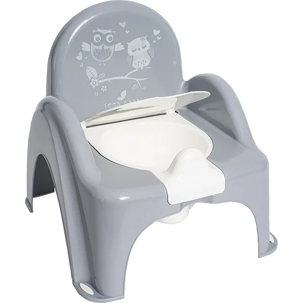 Детский горшок-стульчик Tega Baby Совы, Grey - Серый — главный ракурс