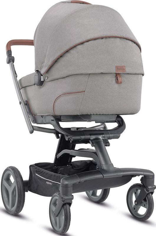 Детская коляска Inglesina Quad System 2 в 1 на шасси Quad Titanium Black Cognac — фото 3