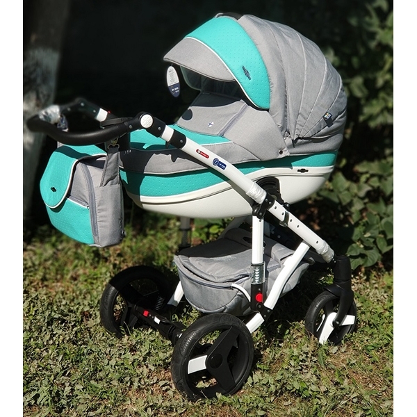 Детская коляска BeBe-Mobile Movo R 2 в 1, ткань+эко-кожа — фото 31