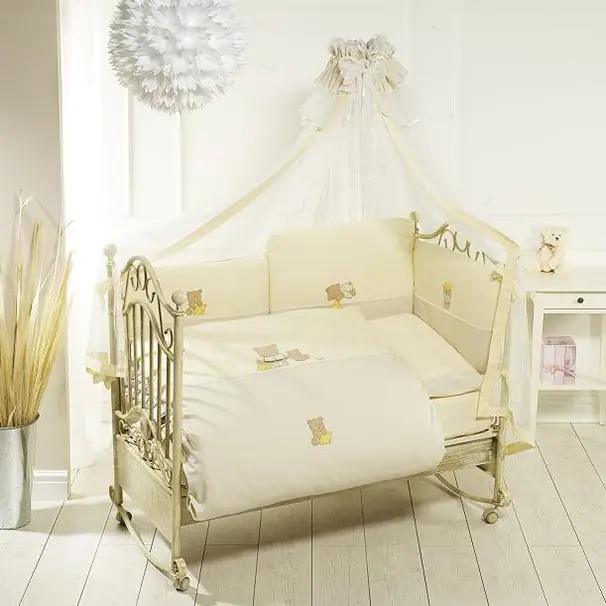 Комплект постельного белья Feretti Sleepy Bears 6 предметов, обычный, Blue Голубой — главный ракурс