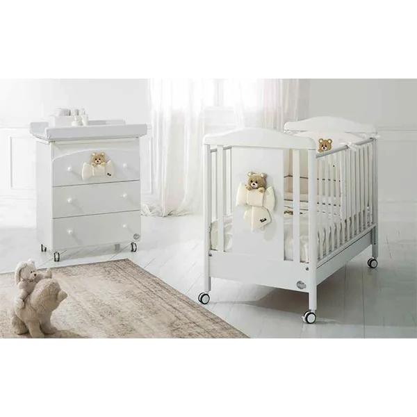 Детская кроватка Baby Expert Trudino by Trudi колесо, ящик — фото 3
