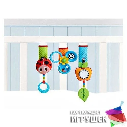 490 Детская игрушка Tiny love Летняя полянка на липучке — главный ракурс