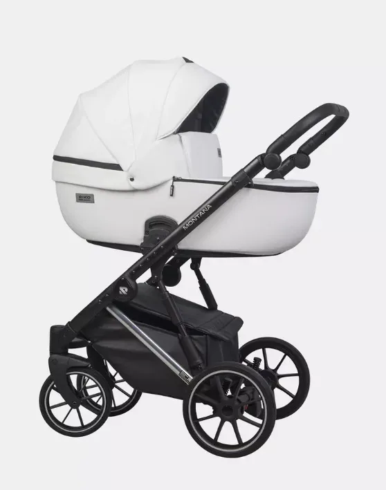 Детская коляска Riko Basic Montana Premium Silver 2 в 1, 21 white — главный ракурс