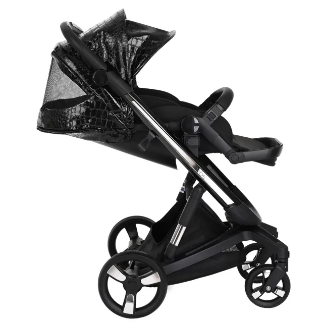 Детская коляска Ibebe I-Stop Leather Crocodile 2 в 1 — фото 5