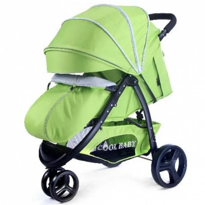 Детская прогулочная коляска Cool-Baby KDD-6799Z, зеленый — главный ракурс