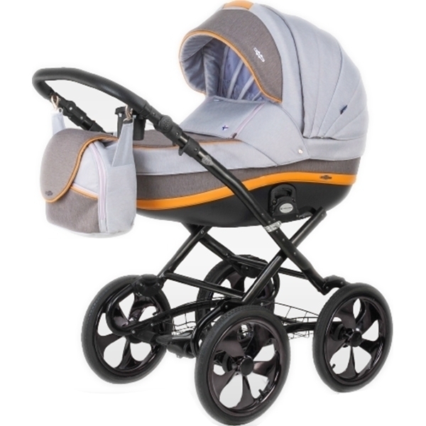 Детская коляска BeBe-Mobile Ines R 3 в 1, ткань+эко-кожа — фото 15