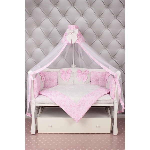 Комплект постели Premium в кроватку AmaroBaby Элит бязь, 18 предметов — фото 9