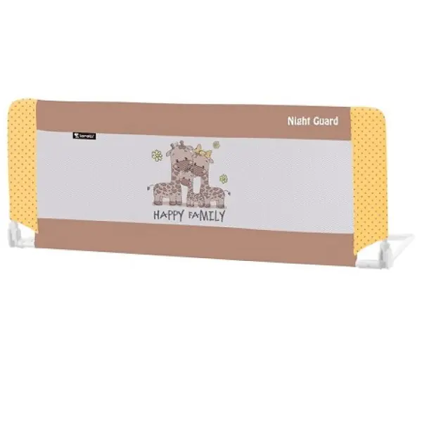 Защитный барьер для кроватки Lorelli Лорелли 120 см, Бежево-зеленый/Beige&Green Sleeping Bear 1802 — главный ракурс