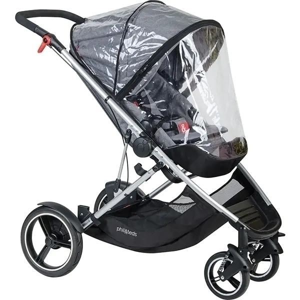 Дождевик на основное сидение коляски Phil and Teds Voyager Main Seat, прозрачный — главный ракурс
